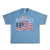 Pebble Blue Usa Beat Everybody Urban Heavy Tee - Bettercallsaul