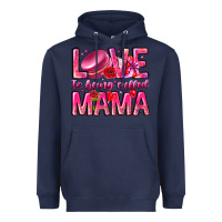 Navy Love is Being Called Mama Heavyweight Hoodie - CowhideDigitalArt