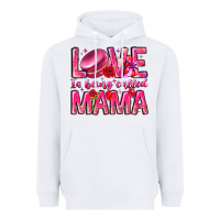 White Love is Being Called Mama Heavyweight Hoodie - CowhideDigitalArt
