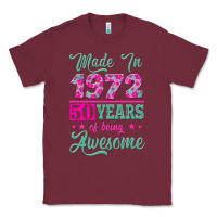 Burgundy made in 1972, 50 years of being awesome Classic Tee - Jasminsmagicworld