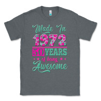 Charcoal Heather made in 1972, 50 years of being awesome Classic Tee - Jasminsmagicworld