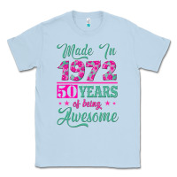 Dusty Blue made in 1972, 50 years of being awesome Classic Tee - Jasminsmagicworld