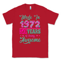 Red made in 1972, 50 years of being awesome Classic Tee - Jasminsmagicworld