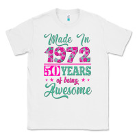 White made in 1972, 50 years of being awesome Classic Tee - Jasminsmagicworld