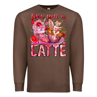 Chestnut Love You Latte Valentine Cupid Premium Sweatshirt - CowhideDigitalArt