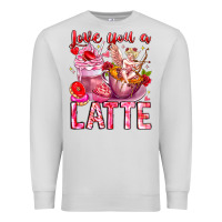Love You Latte Valentine Cupid Premium Sweatshirt | Teevron