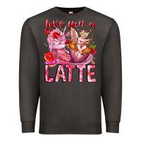 Smoke Love You Latte Valentine Cupid Premium Sweatshirt - CowhideDigitalArt