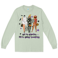 Matcha Get in ghoulies were going haunting Long Sleeve Tee - NancyCooperArtShop