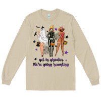 Mushroom Get in ghoulies were going haunting Long Sleeve Tee - NancyCooperArtShop