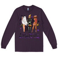 Plum Get in ghoulies were going haunting Long Sleeve Tee - NancyCooperArtShop