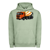 Pigment Oil Green cement truck Urban Hoodie - Artiststas