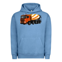 Pigment Pebble Blue cement truck Urban Hoodie - Artiststas