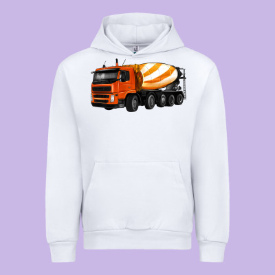 Cement Truck Urban Hoodie Designed By Artiststas