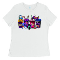 White gaming coffee cups Ladies Tee - NancyCooperArtShop