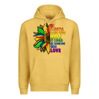 Antique Gold Be careful who you hate it could be someone you Premium Hoodie - FaDigitalArtStudio