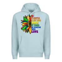 Blue Mist Be careful who you hate it could be someone you Premium Hoodie - FaDigitalArtStudio