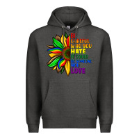Charcoal Heather Be careful who you hate it could be someone you Premium Hoodie - FaDigitalArtStudio