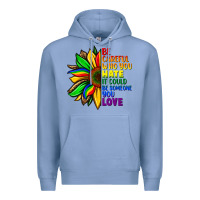 Colony Blue Be careful who you hate it could be someone you Premium Hoodie - FaDigitalArtStudio