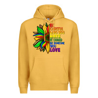 Mustard Be careful who you hate it could be someone you Premium Hoodie - FaDigitalArtStudio