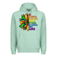 Seafoam Be careful who you hate it could be someone you Premium Hoodie - FaDigitalArtStudio