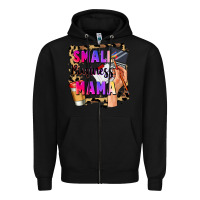 Black Small business mama Mother's Day Zipper Hoodie - FaDigitalArtStudio