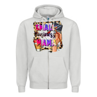 Dove Grey Small business mama Mother's Day Zipper Hoodie - FaDigitalArtStudio