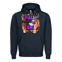 Navy Small business mama Mother's Day Zipper Hoodie - FaDigitalArtStudio