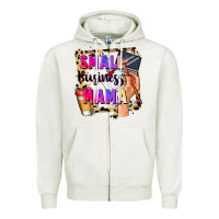 Oatmeal Heather Small business mama Mother's Day Zipper Hoodie - FaDigitalArtStudio