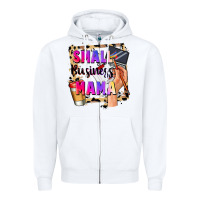 White Small business mama Mother's Day Zipper Hoodie - FaDigitalArtStudio