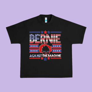 Bernie Against The Machine Urban Heavy Tee Designed By Bettercallsaul
