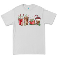 Dove Grey christmas tree cake and coffee cups Premium Tee - MaliasSmallBusiness