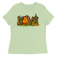 Matcha camping love Ladies Tee - NancyCooperArtShop