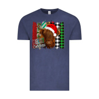 Vintage Denim Merry Christmas Cow Vintage Tee - Bettercallsaul