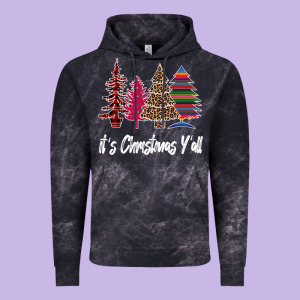 Merry Christmas Pine Tree Vintage Hoodie Designed By Bettercallsaul