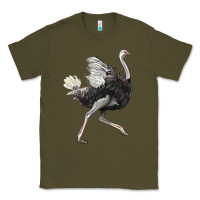 Army Green Ostrich Classic Tee - LillyAllenDesigns