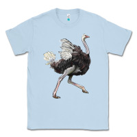Dusty Blue Ostrich Classic Tee - LillyAllenDesigns