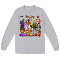 Moon Dust happy hallothanksmas dogs Long Sleeve Tee - texasbilliewilder