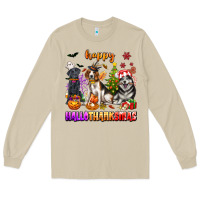 Mushroom happy hallothanksmas dogs Long Sleeve Tee - texasbilliewilder