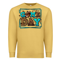 Antique Gold Game day American Football leopard frame Premium Sweatshirt - LillyAllenDesigns