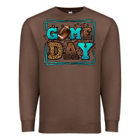 Chestnut Game day American Football leopard frame Premium Sweatshirt - LillyAllenDesigns