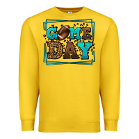 Lemon Game day American Football leopard frame Premium Sweatshirt - LillyAllenDesigns