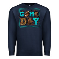 Navy Game day American Football leopard frame Premium Sweatshirt - LillyAllenDesigns