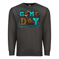 Smoke Game day American Football leopard frame Premium Sweatshirt - LillyAllenDesigns