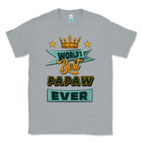 Heather Grey world's best papaw ever Classic Tee - Jasminsmagicworld