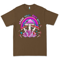 Cacao grow your own way crystal and mushroom Premium Tee - MaliasSmallBusiness