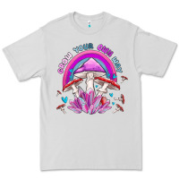 Dove Grey grow your own way crystal and mushroom Premium Tee - MaliasSmallBusiness