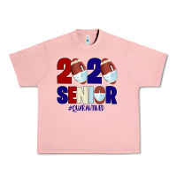 Quarantined Senior 2020 American Football Urban Heavy Tee | Teevron
