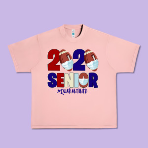 Quarantined Senior 2020 American Football Urban Heavy Tee Designed By Bettercallsaul