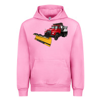 Fuchsia Pink snow plow Urban Hoodie - Artiststas