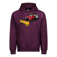 Mauve Wine snow plow Urban Hoodie - Artiststas